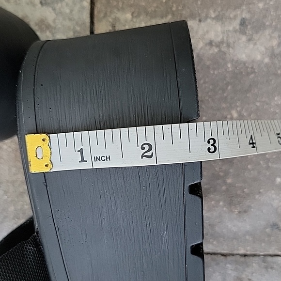 Steve Madden Platform Sandals Sz 8 Black - Picture 8 of 8